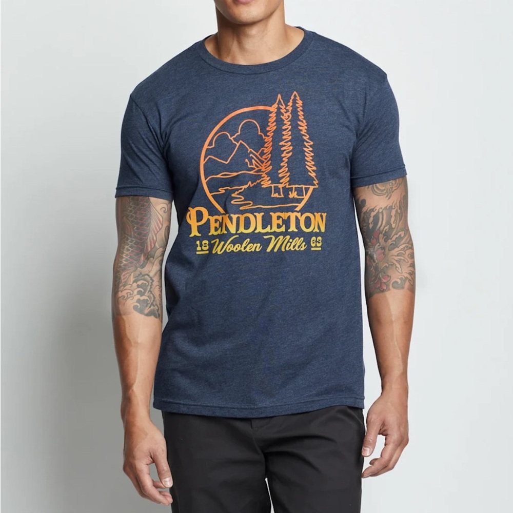 Pendleton Blue Graphic T-Shirt